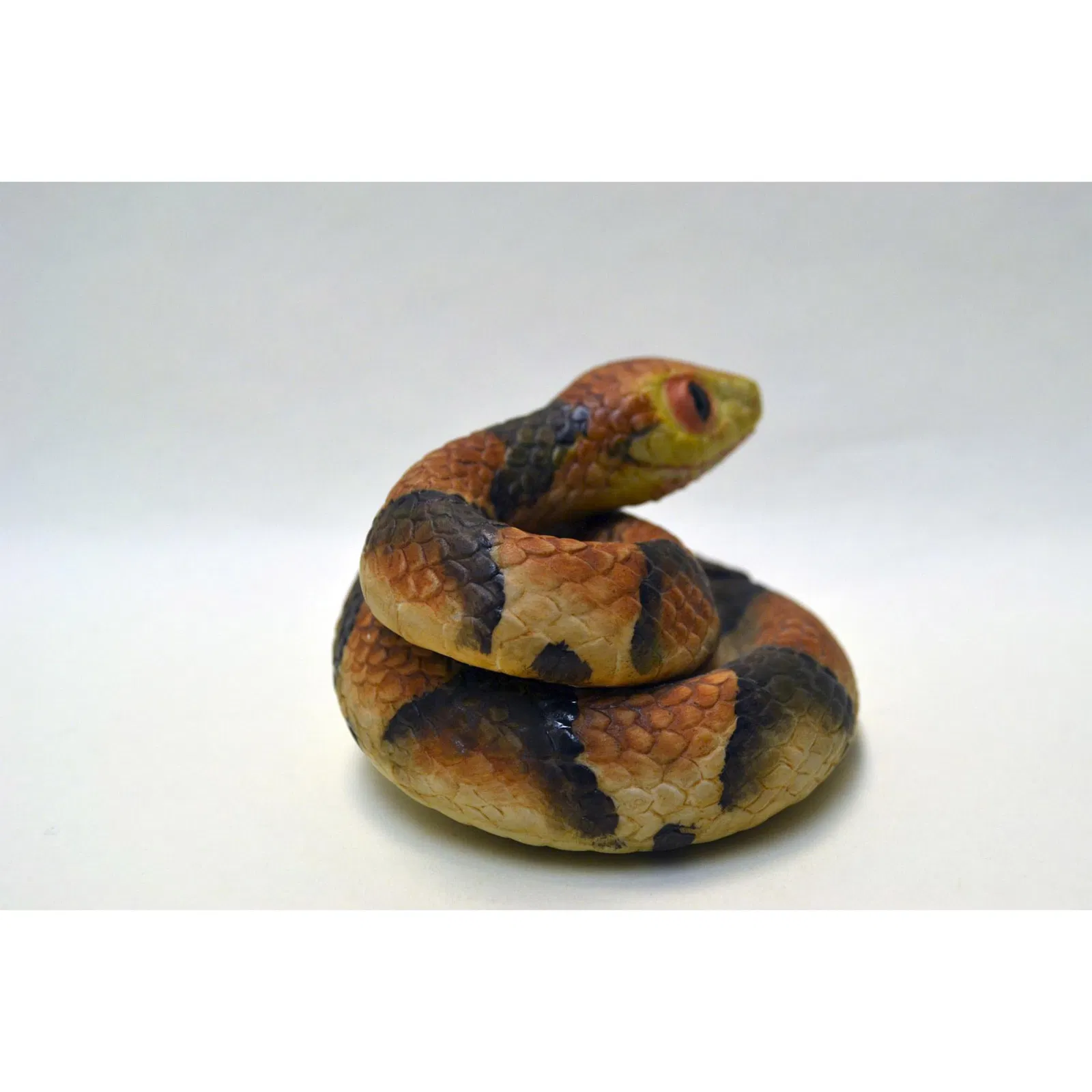 Boehm Porcelain Copperhead Snake Sculpture