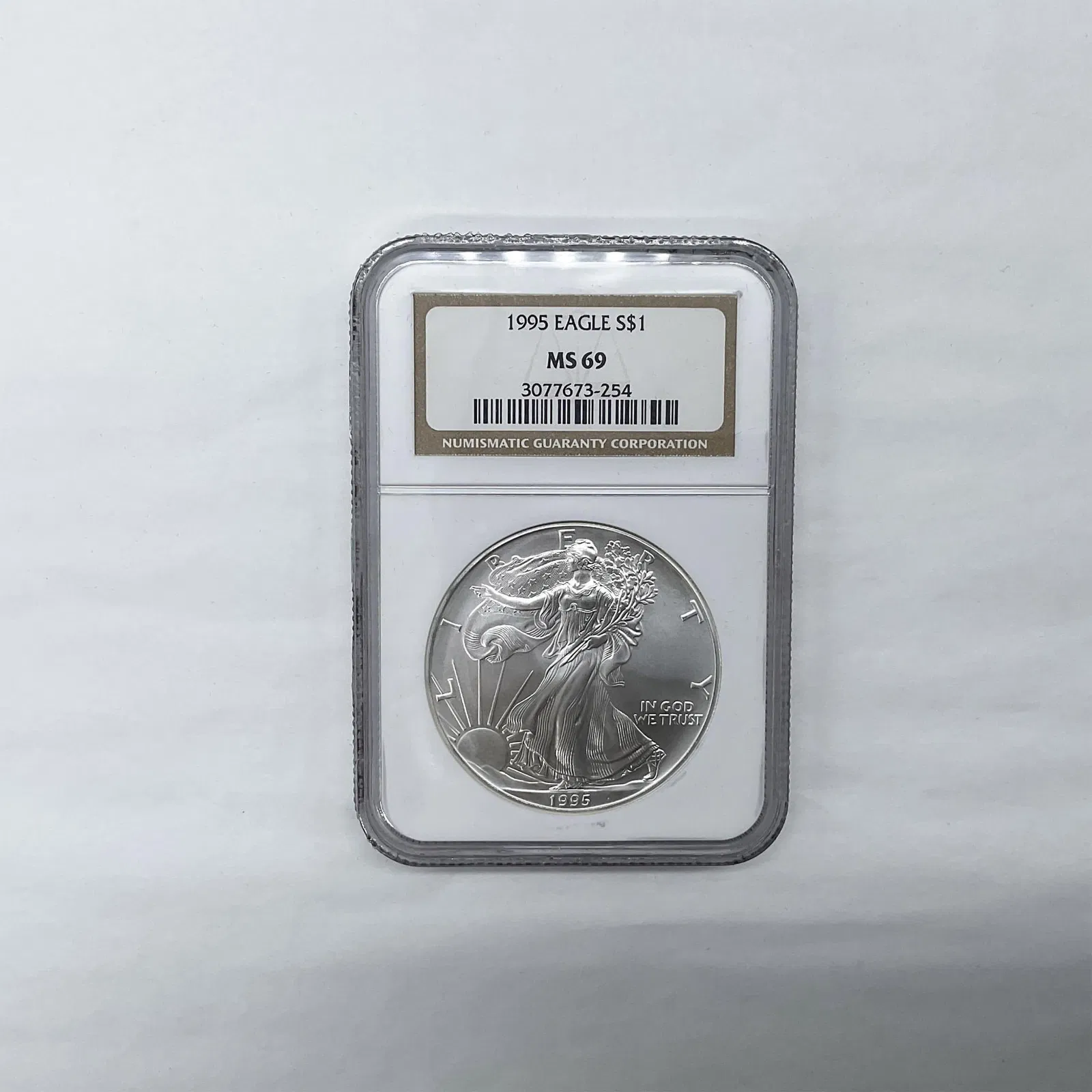 1995 Silver Eagle Dollar NGC MS69