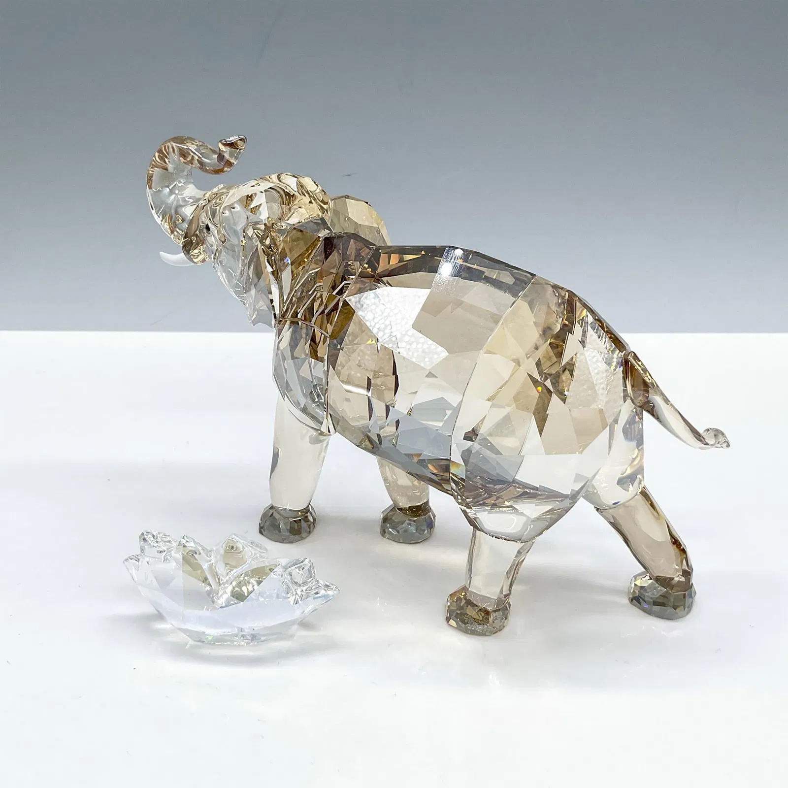 Swarovski Crystal Figurine, Cinta The Elephant with Plaque