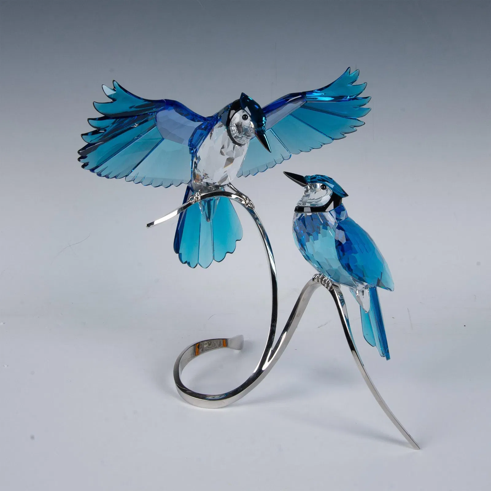 Swarovski Crystal Large Figurine, Paradise Blue Jays