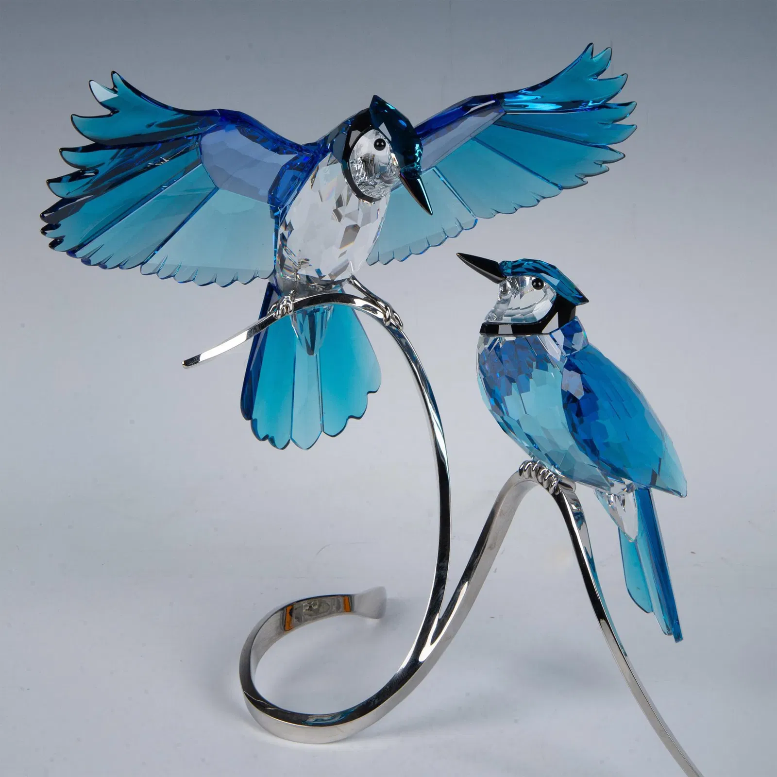 Swarovski Crystal Large Figurine, Paradise Blue Jays