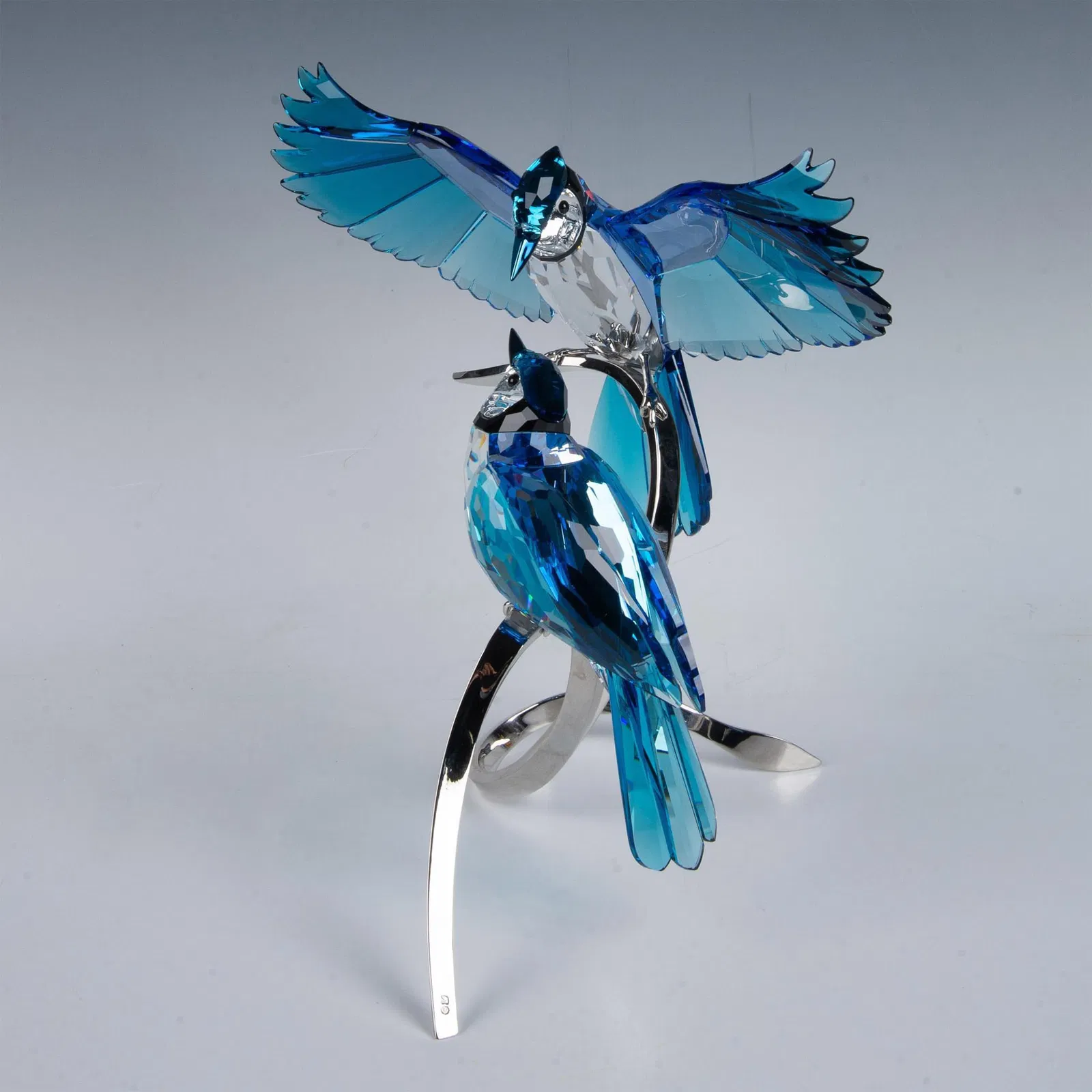 Swarovski Crystal Large Figurine, Paradise Blue Jays