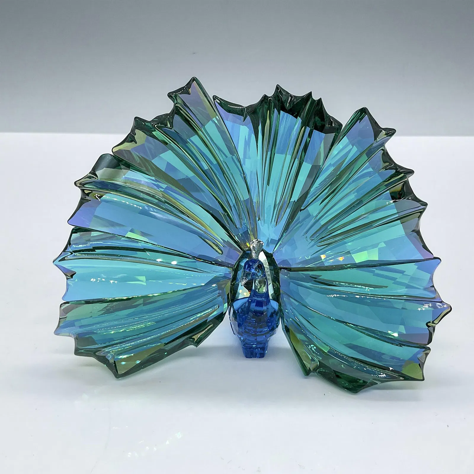 Swarovski Crystal Figurine, Arya Peacock