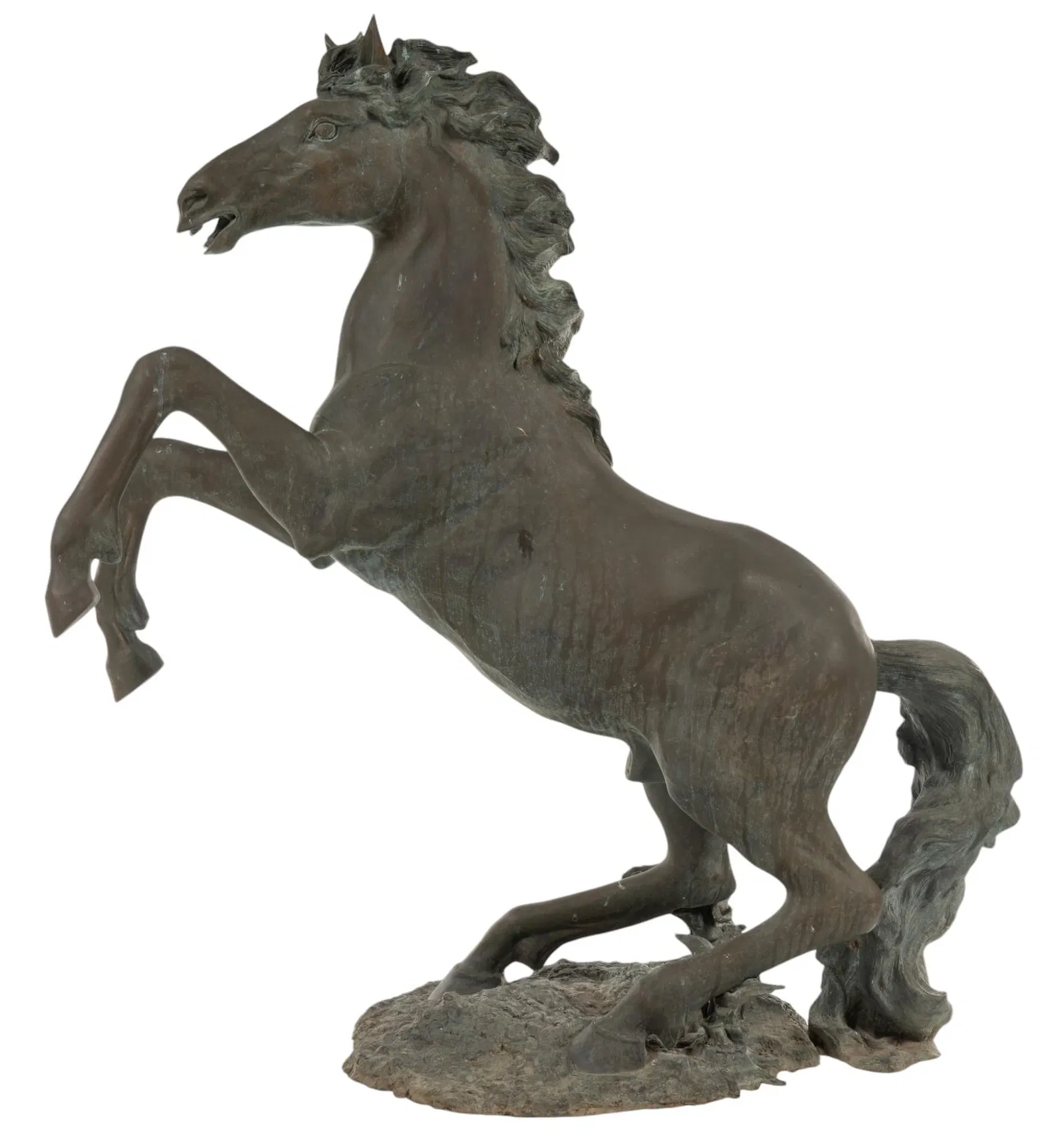 Monumental Bronze Stallion Sculpture