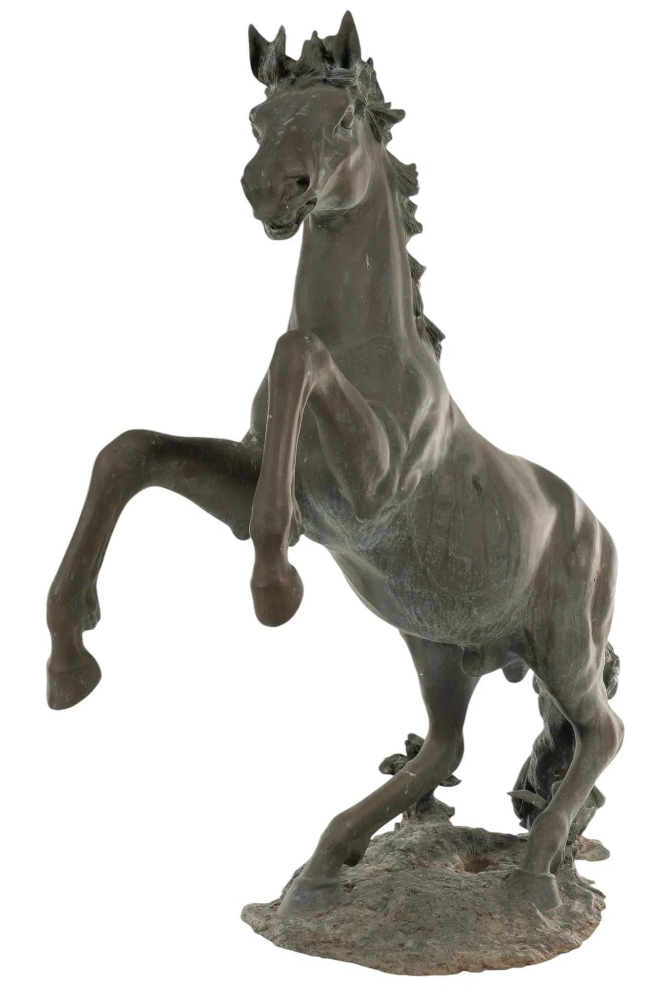 Monumental Bronze Stallion Sculpture