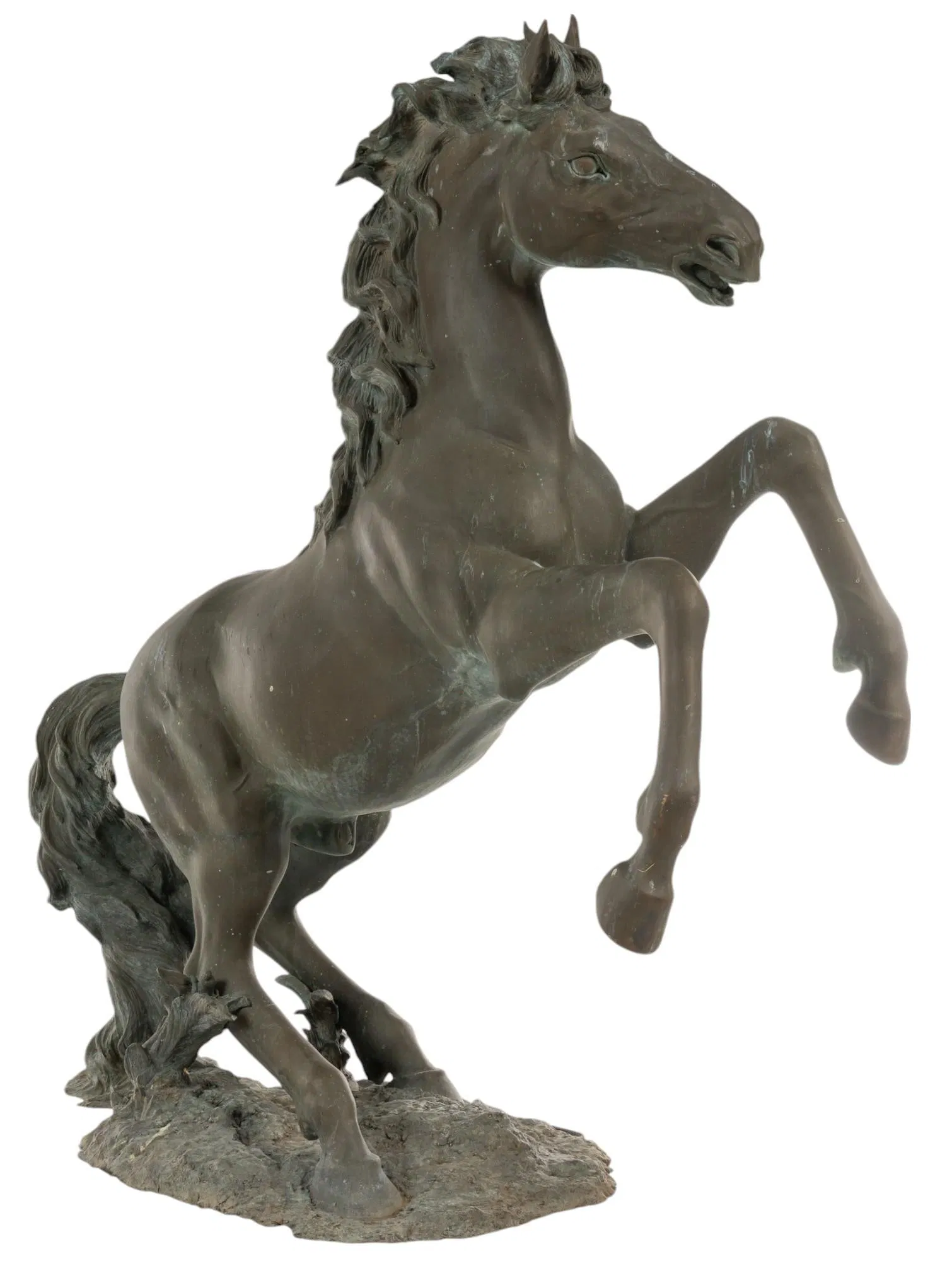 Monumental Bronze Stallion Sculpture