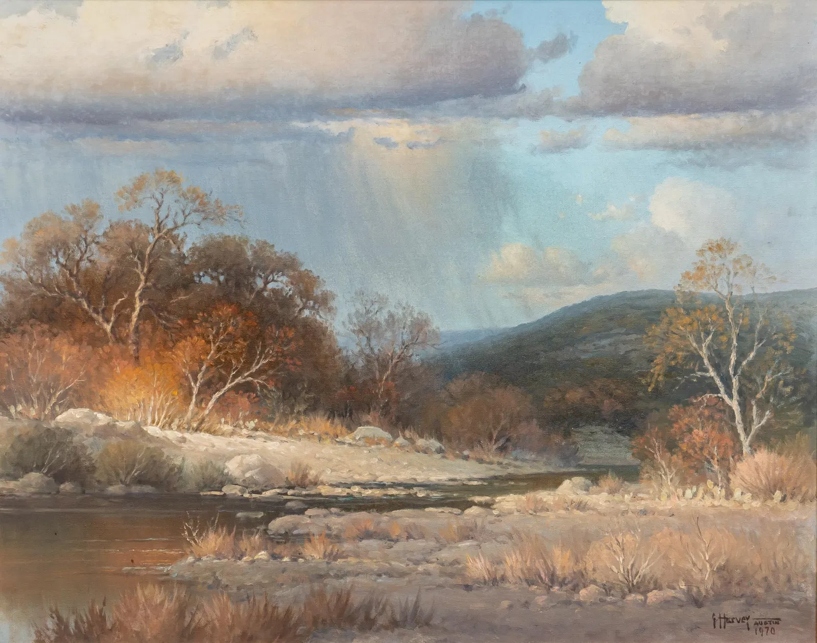 G. Harvey, Creek Outside Austin, 1970