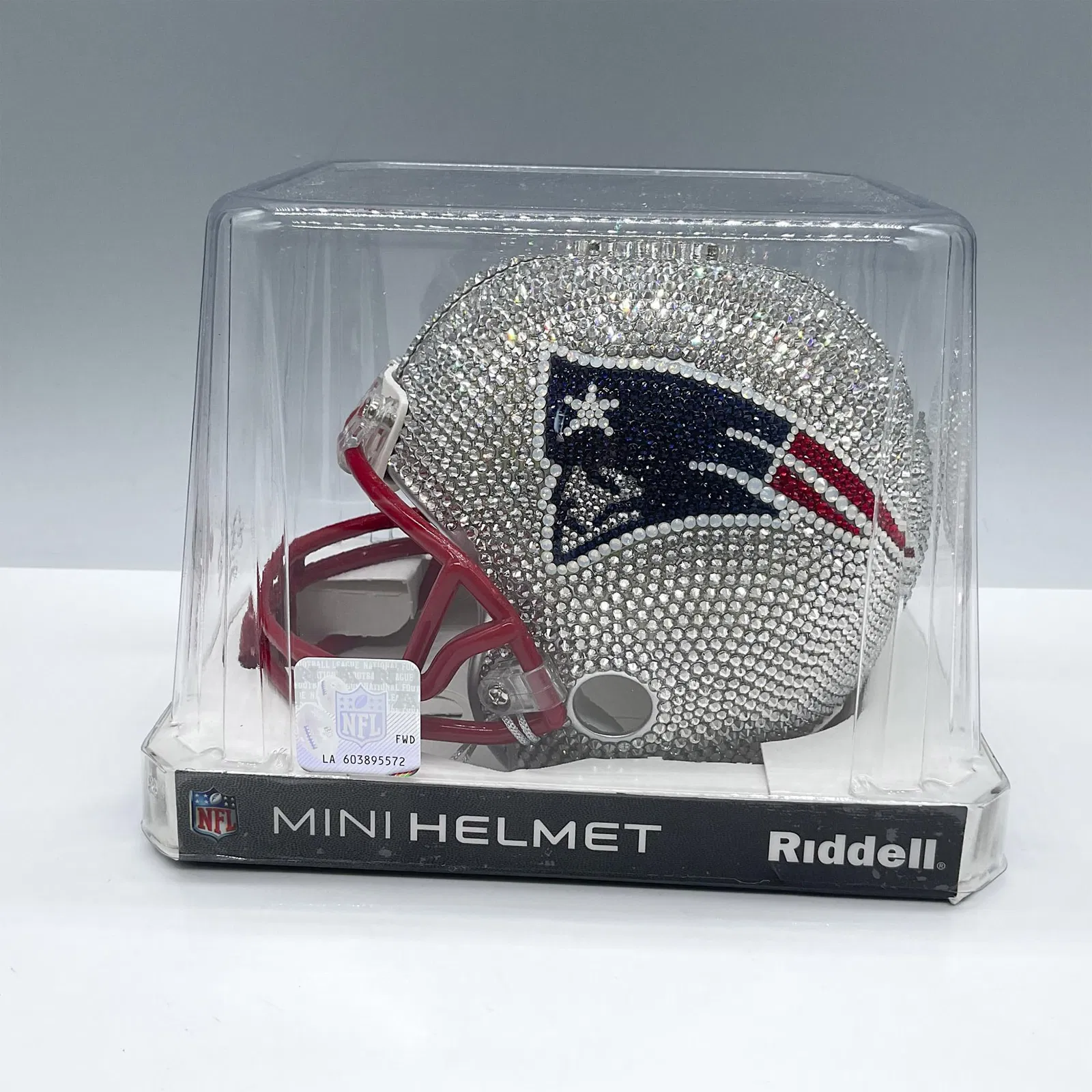 Riddell New England Patriots Swarovski Crystal Mini Helmet