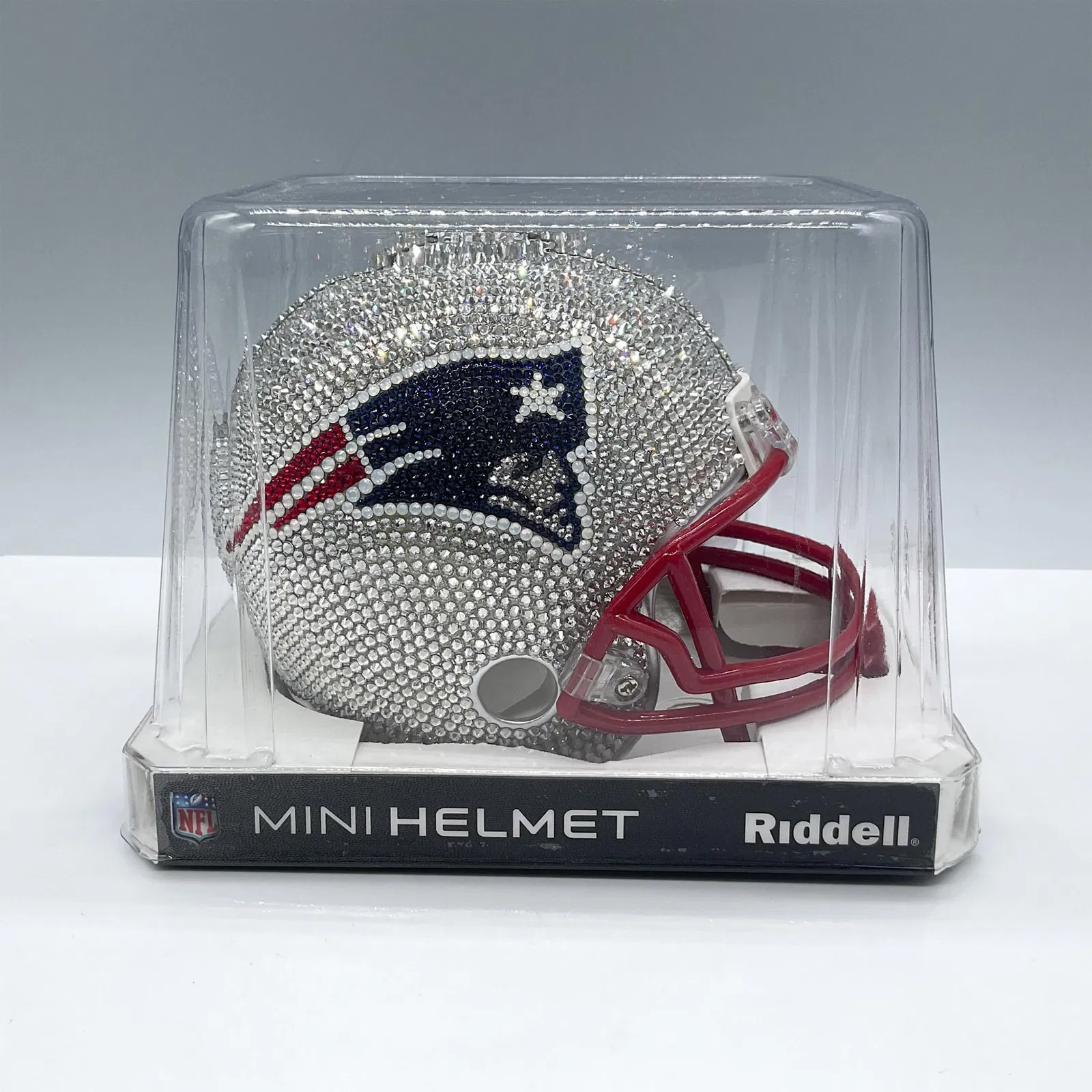 Riddell New England Patriots Swarovski Crystal Mini Helmet