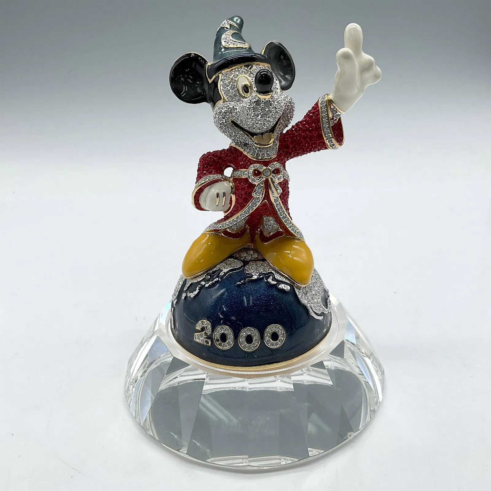 Arribas Bros. Jeweled Figurine, Fantasia 2000 Mickey Sorcerer