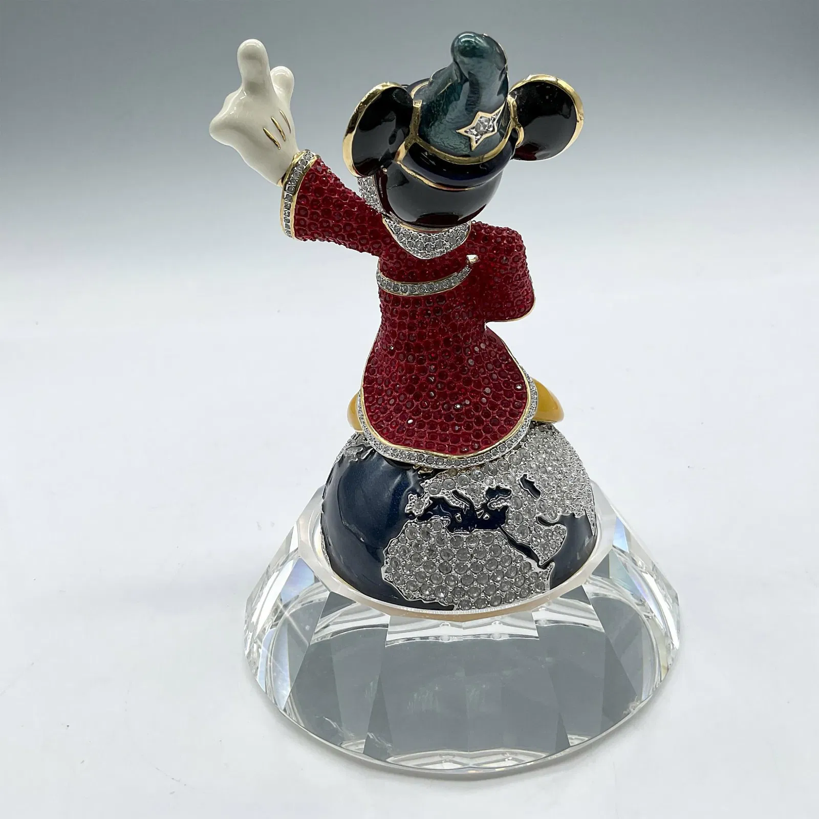 Arribas Bros. Jeweled Figurine, Fantasia 2000 Mickey Sorcerer