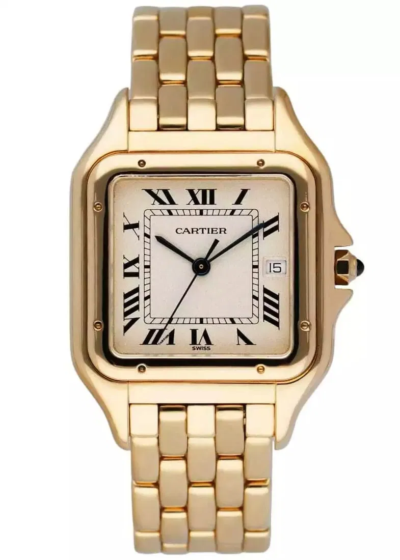 Cartier Panthère 18-karat Yellow Gold Large Watch.
