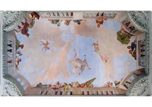 Giambattista Tiepolo (1696-1770), La Renommée annonçant dans les airs l'arrivée du roi Henri III (Fame Announcing the Arrival of King Henri III). © Culturespaces Nicolas Héron