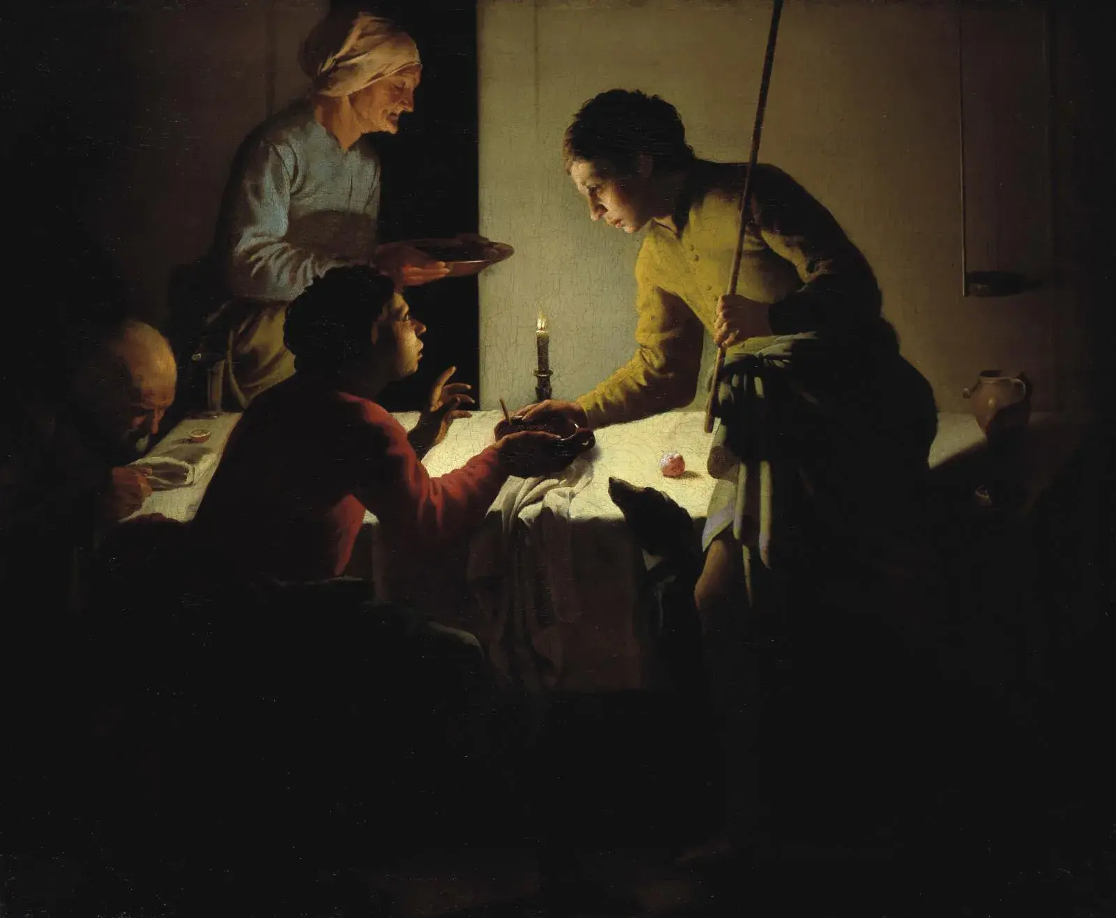 Hendrick Ter Brugghen, Esau Selling His Birthright, ci. 1627, oil on canvas, 106.7 x 138.8 cm, Museo Thyssen-Bornemisza, Madrid.
© Museo Nacional Thyssen-Bornemisza, Madrid