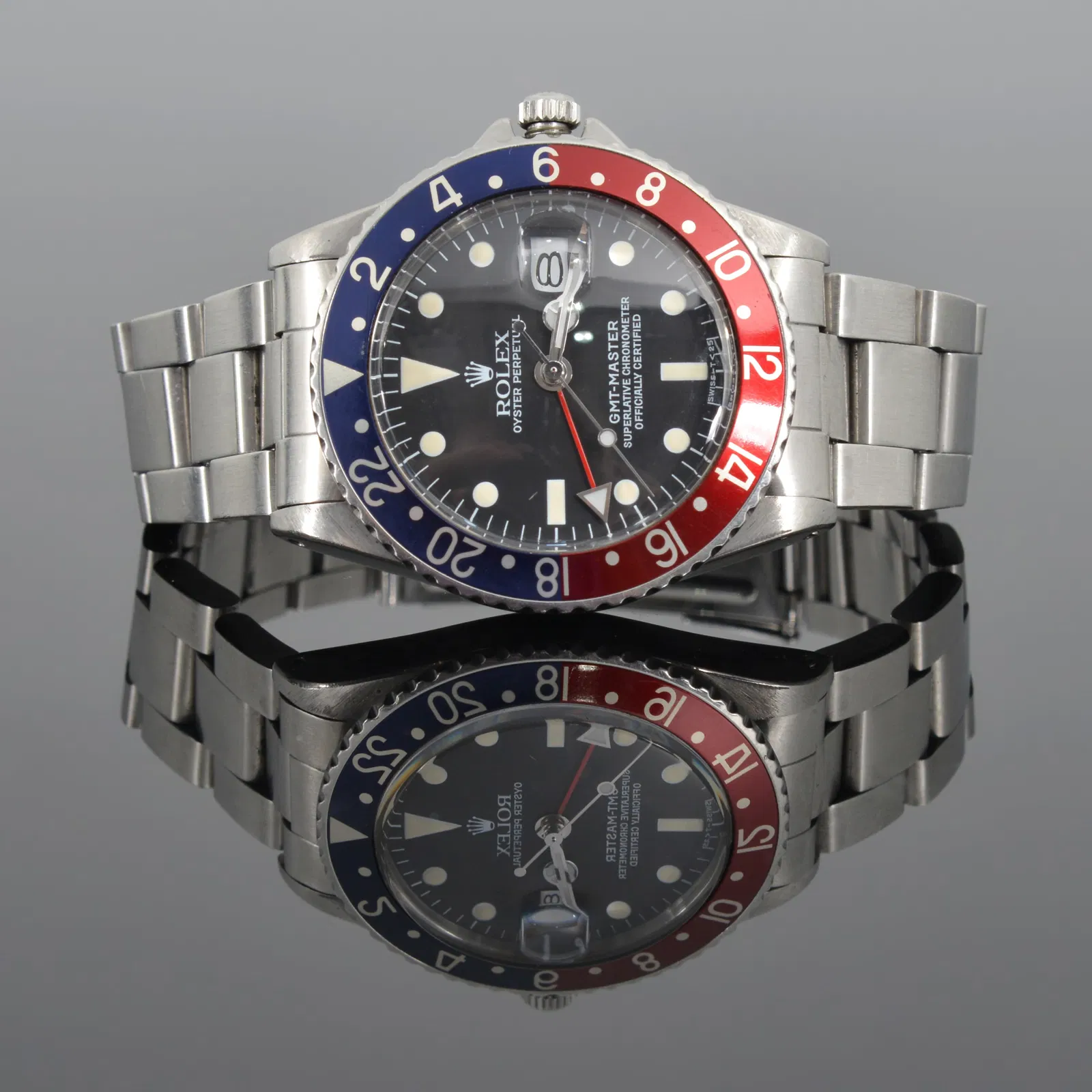 Rolex GMT MASTER PEPSI Stainless Steel Watch
