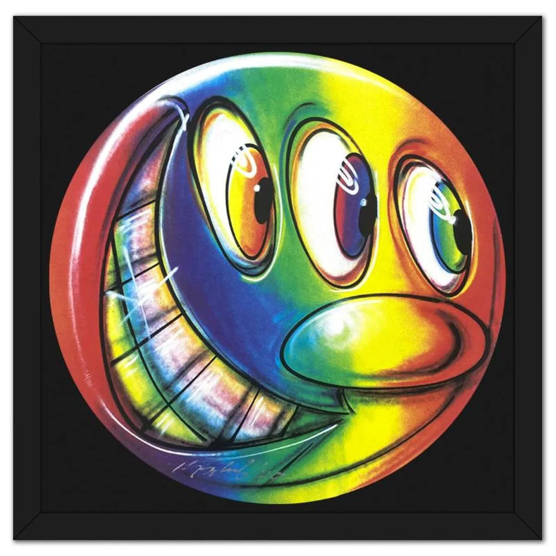 Kenny Scharf, Kalorzi, limited edition silkscreen. Image courtesy of Robinhood Auctions. 
