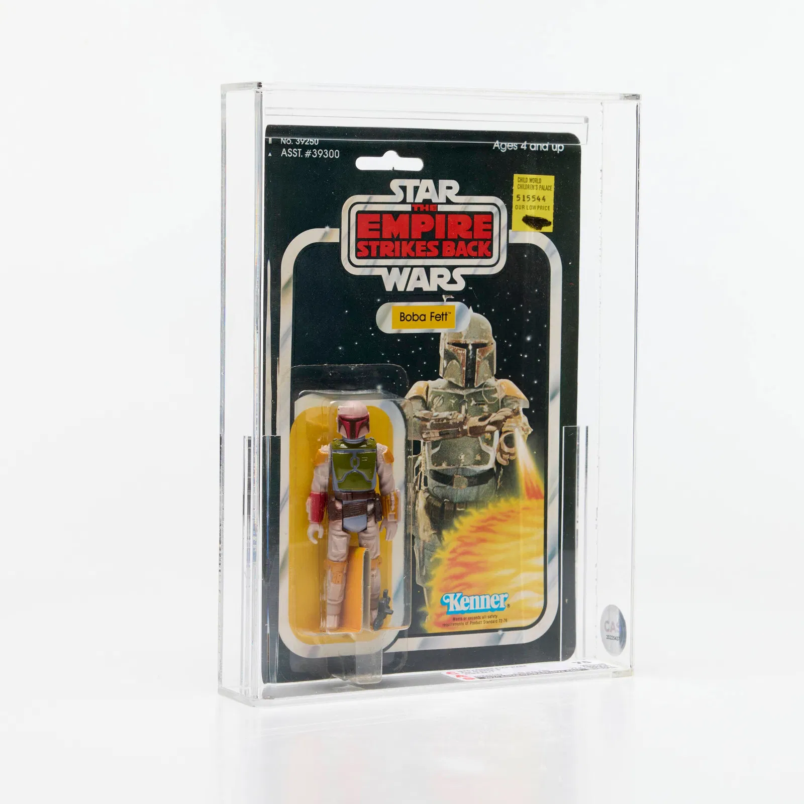 Lot #218, a Boba Fett figurine from the Star Wars franchise, was estimated at $1,000 to $1,500 and sold for $2,250. Image courtesy of Landry Pop Auctions.
