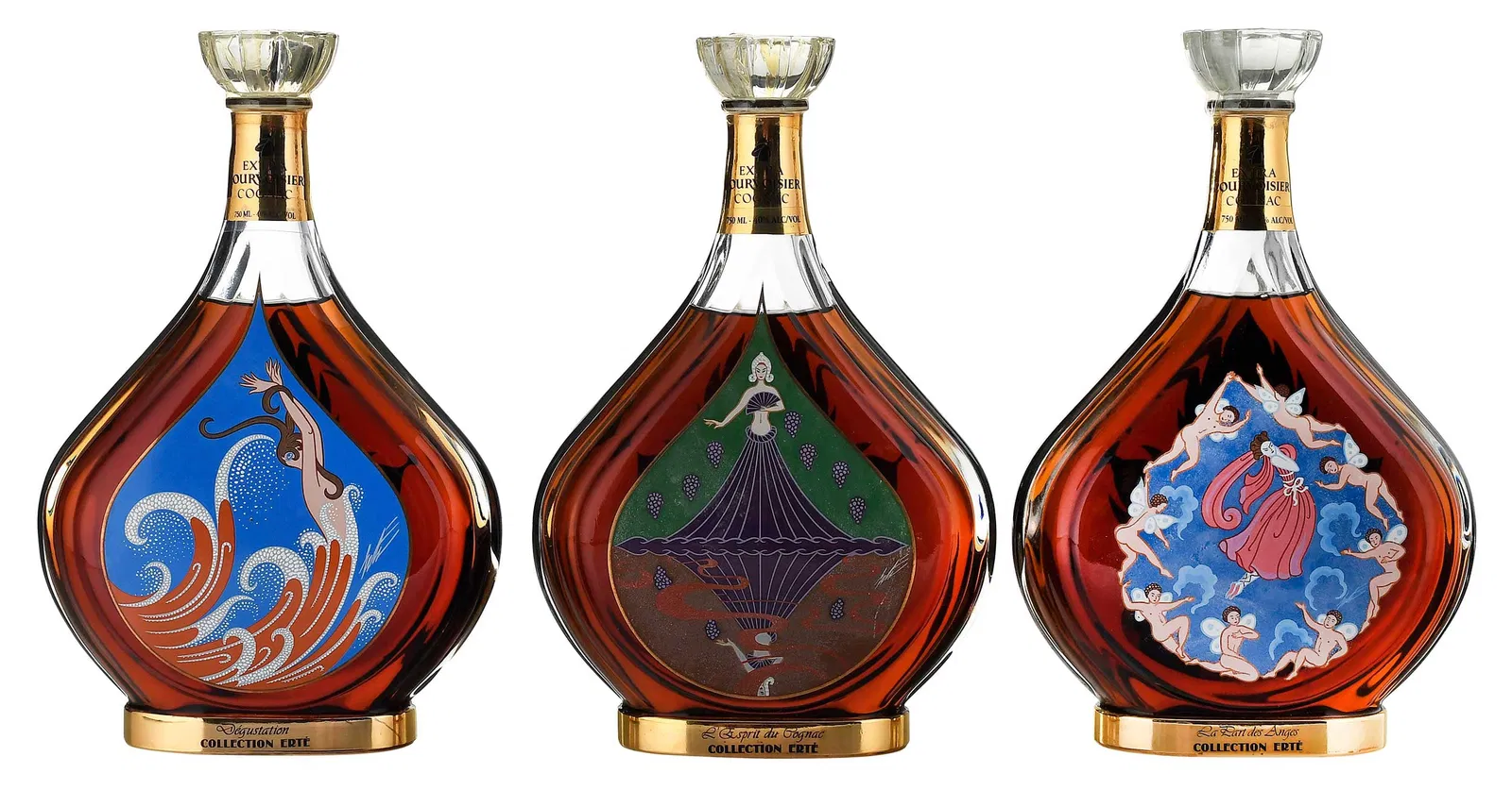 Courvoisier Erté Collection No. 1 - 7 Image courtesy of Brunk Auctions. 