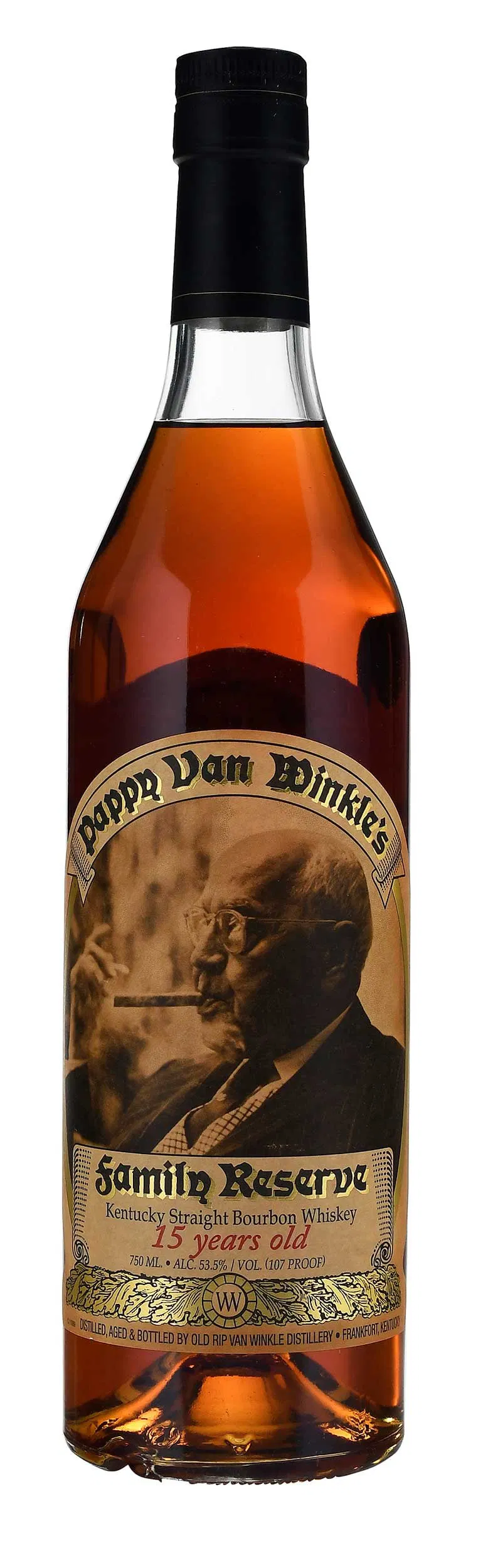 Pappy Van Winkle 15 Year Old Family Reserve 2019. Image courtesy of Brunk Auctions. 
